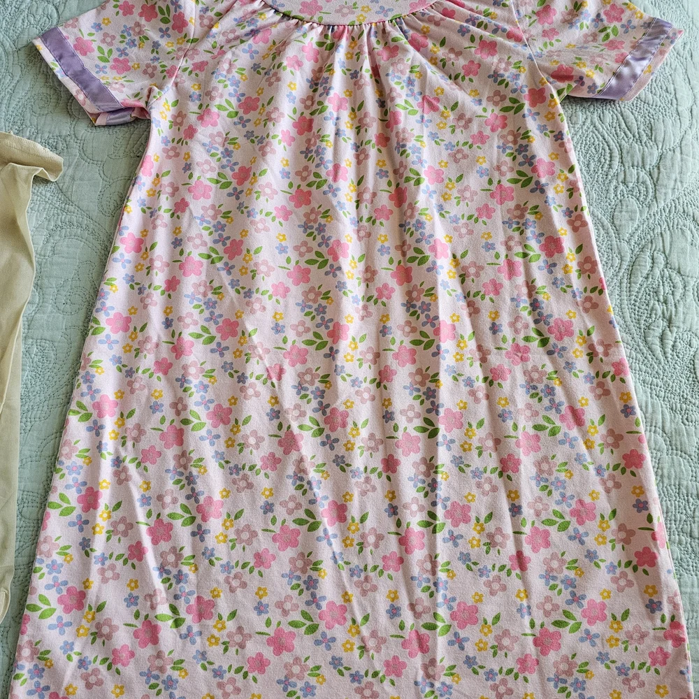 100 Days Of School Girls' Pink Floral Shift with Glasses & Knee Hi Stockings